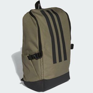 New Adidas 3 Stripes Green & Black Backpack Unisex